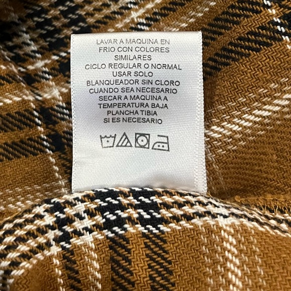 Dickies Long Sleeve Plaid Flannel Button Down Shirt Size Large - Picture 9 of 11